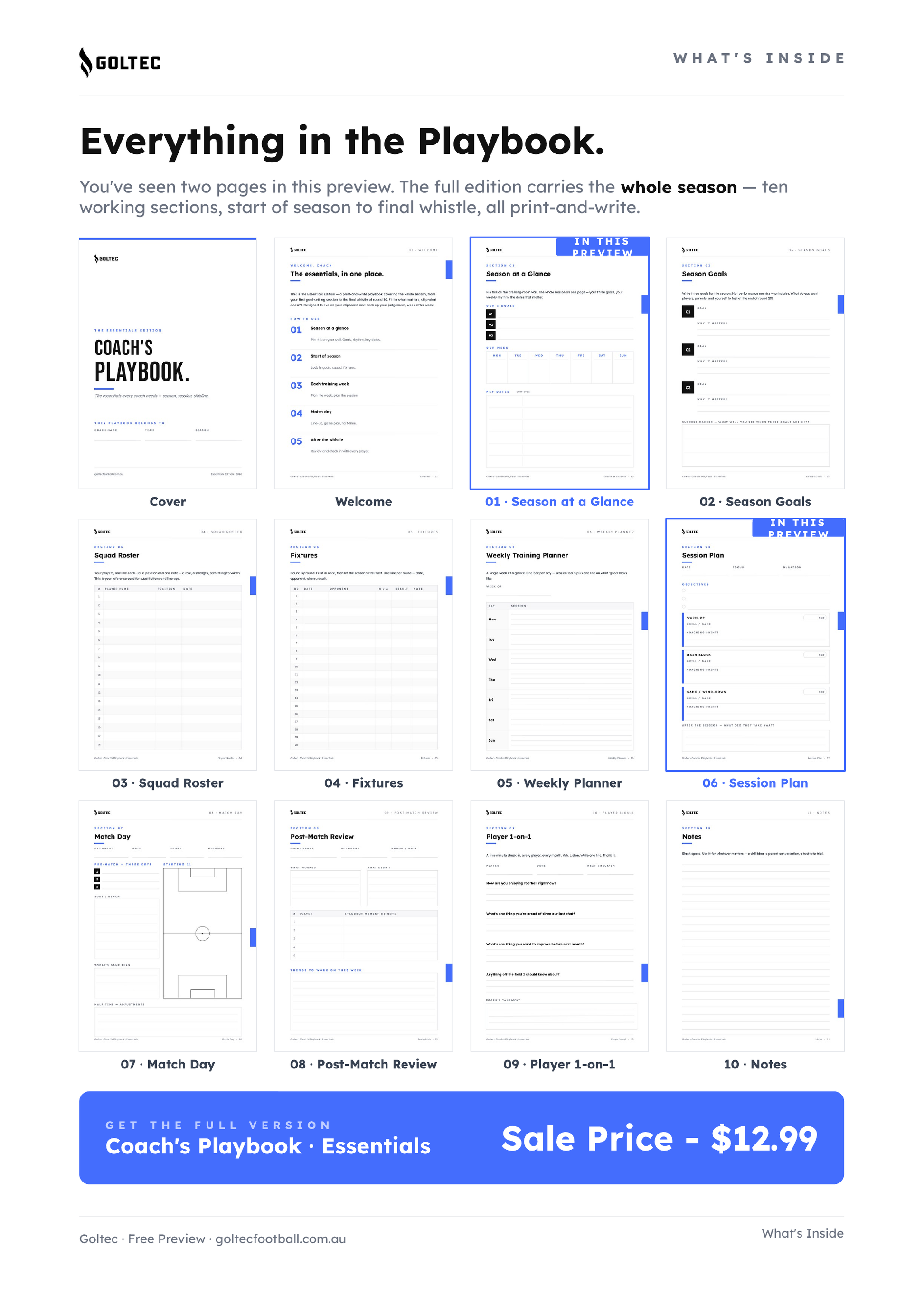Coach's Playbook · Free Sample